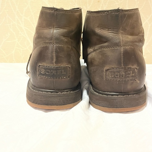 Sorel Brown Leather Ankle Boots - Picture 6 of 12